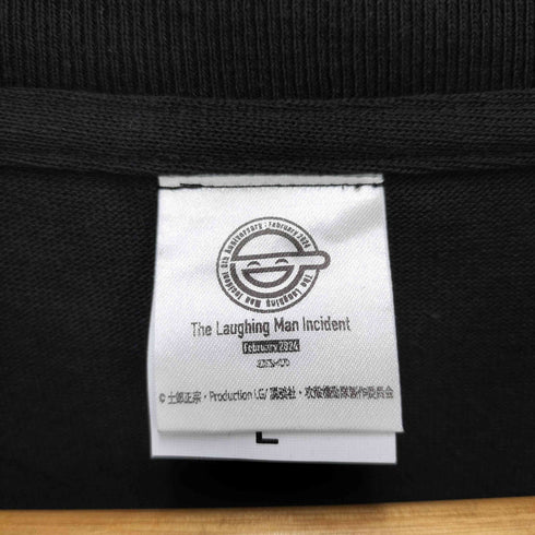 笑い男 企業ロゴ・アニメプリント クルーネック S/S Tシャツ メンズ JPN:L