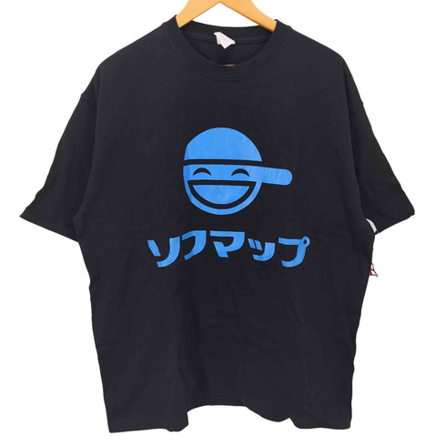 笑い男 企業ロゴ・アニメプリント クルーネック S/S Tシャツ メンズ JPN:L