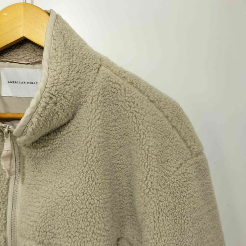 アメリカンホリック AMERICAN HOLIC スタンドカラーボアブルゾン レディース import:M