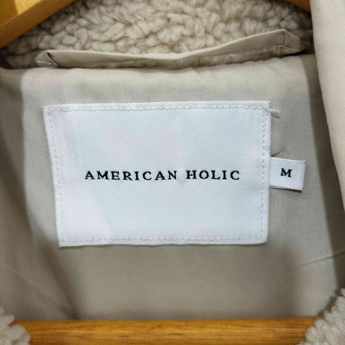 アメリカンホリック AMERICAN HOLIC スタンドカラーボアブルゾン レディース import:M