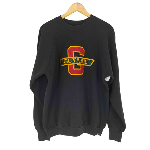 80-90s MADE IN CANADA GUYANAラグランスリーブクルーネックスウェット メンズ JPN:XL