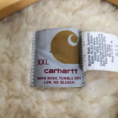 カーハート Carhartt 70-80s USA製 裏ボア インディゴ デニム ベスト メンズ import:XXL