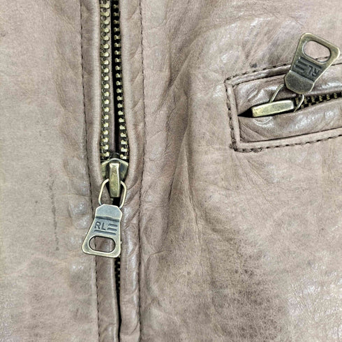 ポロジーンズカンパニーラルフローレン POLO JEANS COMPANY RALPH LAUREN レザースウィングトップ メンズ M