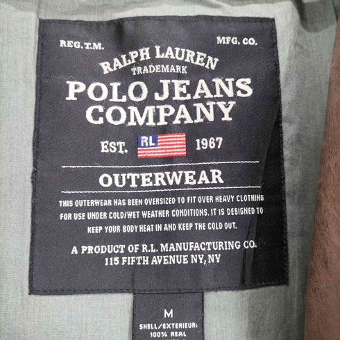 ポロジーンズカンパニーラルフローレン POLO JEANS COMPANY RALPH LAUREN レザースウィングトップ メンズ M