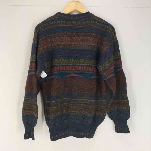 MADE IN ITALY 総柄アルパカ混クルーネックニット メンズ JPN:M