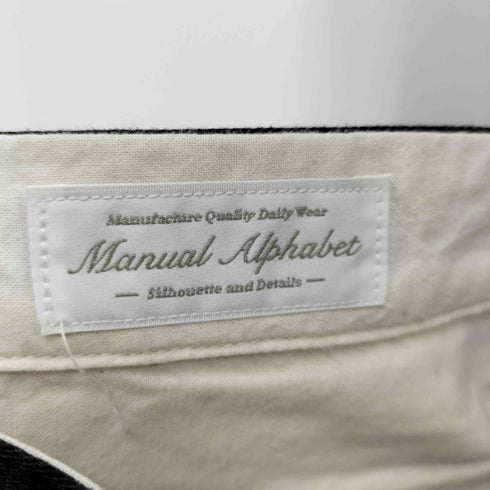 マニュアルアルファベット MANUAL ALPHABET T/C ストレッチツイル SLIM PANT スラックス メンズ 1