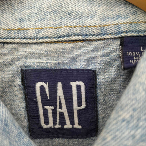 ギャップ Gap 90S OLD GAP デニムウエスタンシャツ メンズ import:L