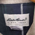 エディーバウアー Eddie Bauer 90S 襟コーデュロイ チェックシャツ コーデュロイリメイク メンズ import:M
