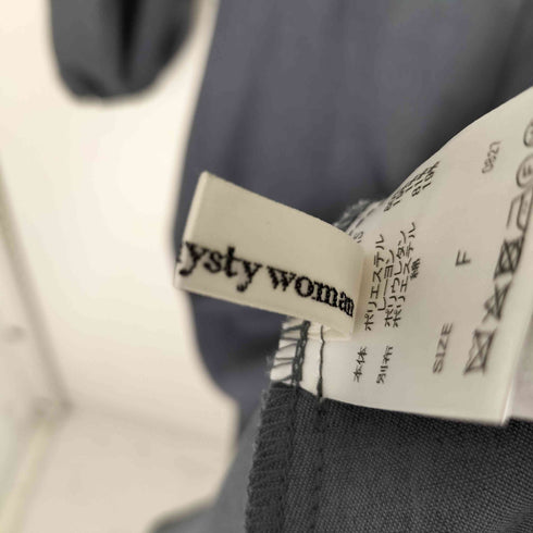 ミスティーウーマン mysty woman クロップドパフスリーブブラウス ジャンパースカート セットアップ レディース FREE