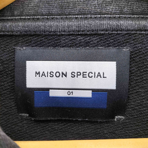 メゾンスペシャル MAISON SPECIAL 24AW Sandblasting Sweat Prime-Over Half-Zip Polo Shirt メンズ JPN:1
