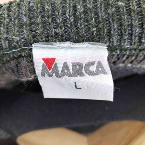 MARCA 総柄 3D アクリルニット レディース JPN:L