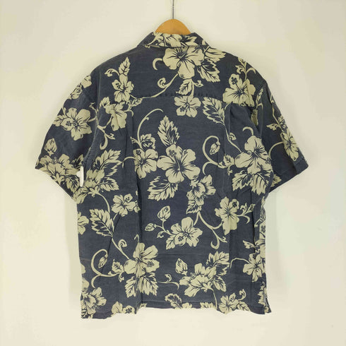 ピコ PIKO 90-00S ハイビスカス 花柄 総柄 開襟 オープンカラー アロハ シャツ メンズ import:M