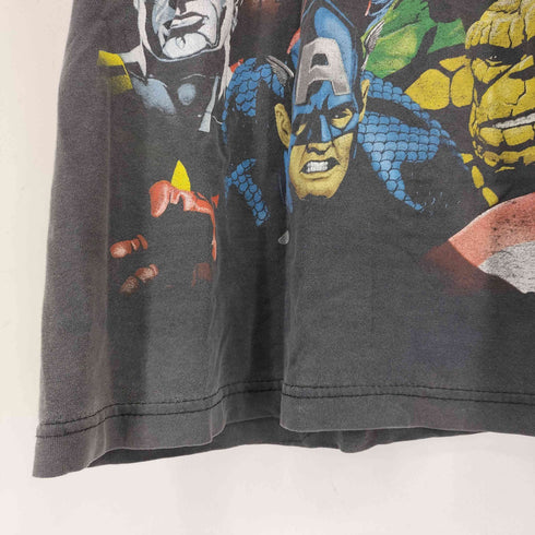 マーベル MARVEL フロントプリントTEE フェード クラッキング ヒーロー メンズ