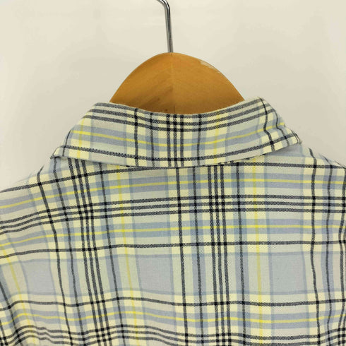 エディーバウアー Eddie Bauer 90-00S 白タグ マドラス チェック S/S シャツ メンズ import:XS