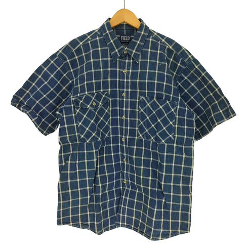 FIELD COUNTRY ガチャポケ チェック S/S ワーク シャツ メンズ import:L