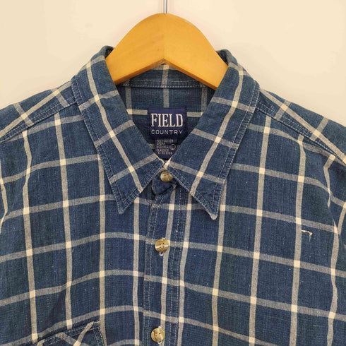 FIELD COUNTRY ガチャポケ チェック S/S ワーク シャツ メンズ import:L