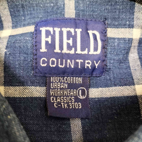 FIELD COUNTRY ガチャポケ チェック S/S ワーク シャツ メンズ import:L