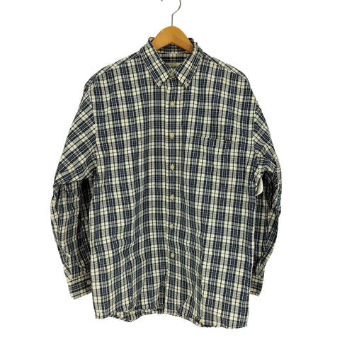 エディーバウアー Eddie Bauer 90-00S 白タグ マドラス チェック B.D L/S シャツ メンズ import:S