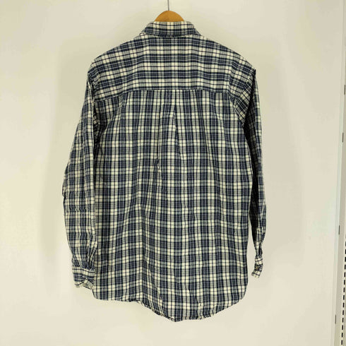 エディーバウアー Eddie Bauer 90-00S 白タグ マドラス チェック B.D L/S シャツ メンズ import:S