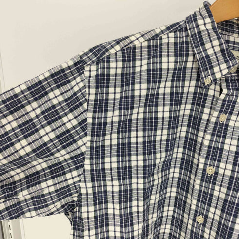 エディーバウアー Eddie Bauer 90-00S 白タグ マドラス チェック B.D L/S シャツ メンズ import:S