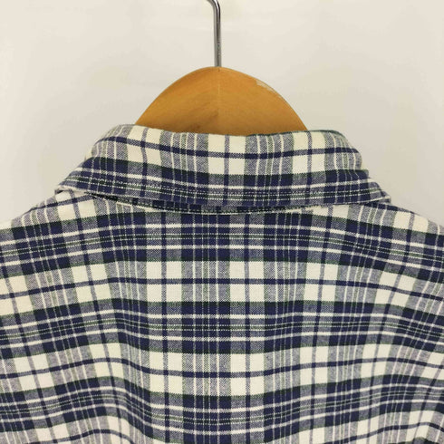 エディーバウアー Eddie Bauer 90-00S 白タグ マドラス チェック B.D L/S シャツ メンズ import:S