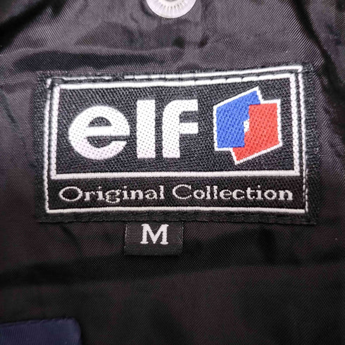 elF original collection バック ロゴ 刺繍 フーデッド ナイロン ジャケット マウンテン パーカー メンズ JPN:M