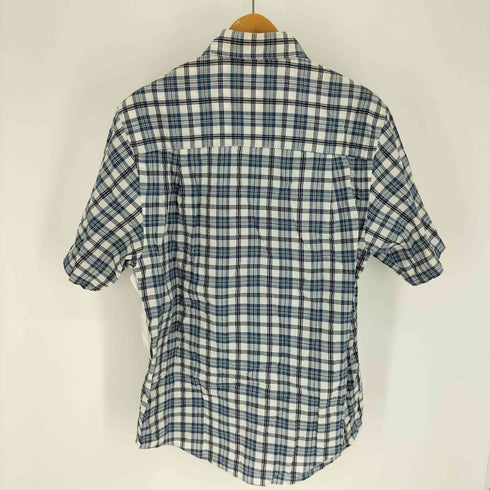 エディーバウアー Eddie Bauer 90-00S 白タグ タータンチェック B.D S/S シャツ メンズ import:XS