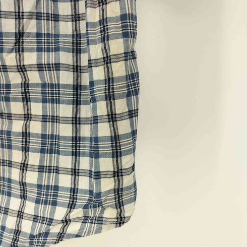 エディーバウアー Eddie Bauer 90-00S 白タグ タータンチェック B.D S/S シャツ メンズ import:XS