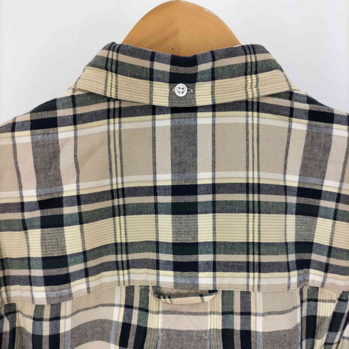 エディーバウアー Eddie Bauer 90-00S 白タグ マドラス チェック B.D S/S シャツ メンズ import:S