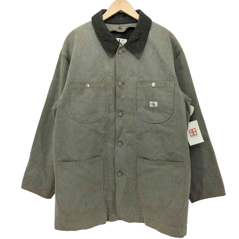 カルバンクラインジーンズ Calvin Klein Jeans 80-90s ブランケットライナー ドラゴン刺繍 デニムカバーオール メンズ import:M