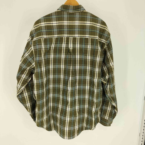 エディーバウアー Eddie Bauer 90-00S 白タグ タータンチェック L/S レギュラーカラー シャツ メンズ import:M