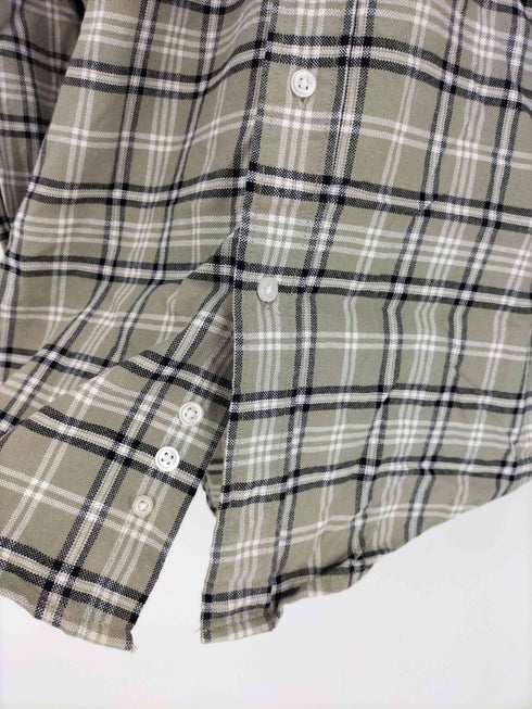 エディーバウアー Eddie Bauer 90-00S 白タグ タータンチェック B.D L/S シャツ メンズ import:S