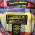 エディーバウアー Eddie Bauer 80-90S 黒タグ Superior Madras マルチカラー マドラスチェック B.D S/S シャツ メンズ import:M