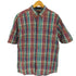 エディーバウアー Eddie Bauer 80-90S 黒タグ Superior Madras マドラスチェック B.D S/S シャツ メンズ import:M