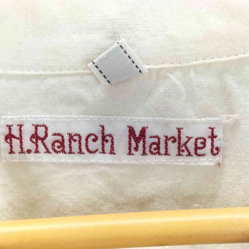 H.Ranch Market デザイン刺繍 オープンカラーシャツ メンズ 3