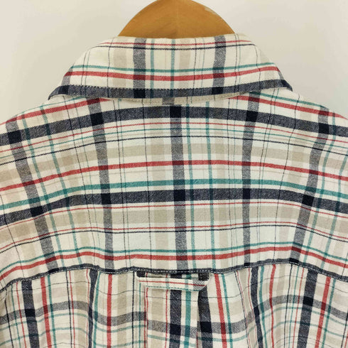 エディーバウアー Eddie Bauer 90-00S 白タグ マドラス チェック B.D L/S シャツ メンズ import:XS