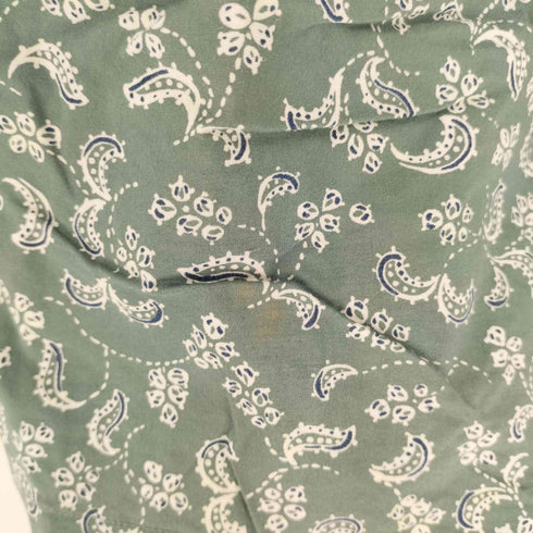 エディーバウアー Eddie Bauer 00S ペイズリー 総柄 S/S レギュラーカラー シャツ メンズ import:XS