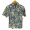 エディーバウアー Eddie Bauer 00S リーフ 総柄 リネン S/S アロハ シャツ メンズ import:XS