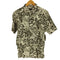 エディーバウアー Eddie Bauer 00S リーフ 総柄 リネン S/S アロハ シャツ メンズ import:XS