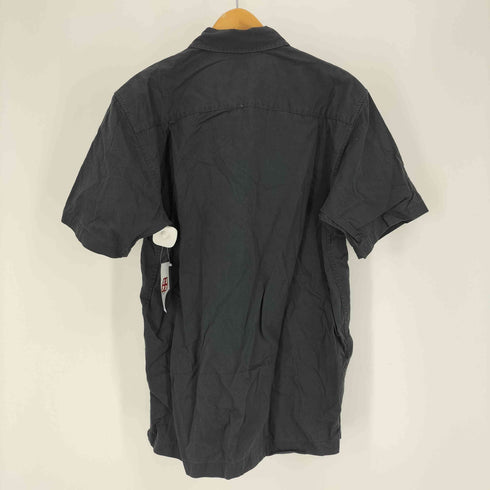 エディーバウアー Eddie Bauer 00S フラップポケット 開襟 オープンカラー S/S ブロード シャツ メンズ import:XS