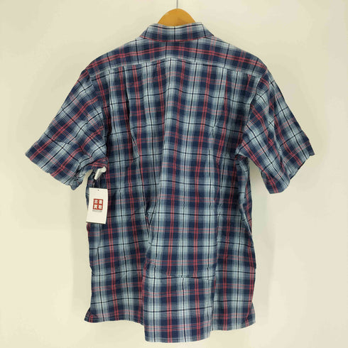 GLENOVER タータンチェック フラップポケット コットン ポリ S/S シャツ メンズ JPN:M