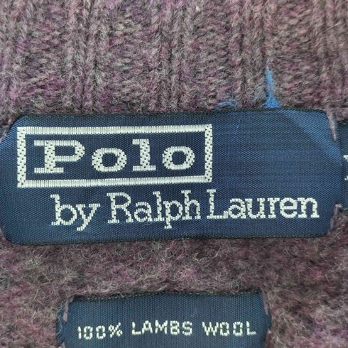 ポロバイラルフローレン Polo by RALPH LAUREN LAMBS WOOL Vネックニット メンズ JPN:XL
