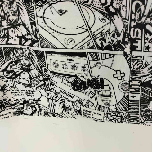 GAME GLORIOUS セガ・ハード・ガールズxドリームキャスト Comics Tシャツ メンズ JPN:M