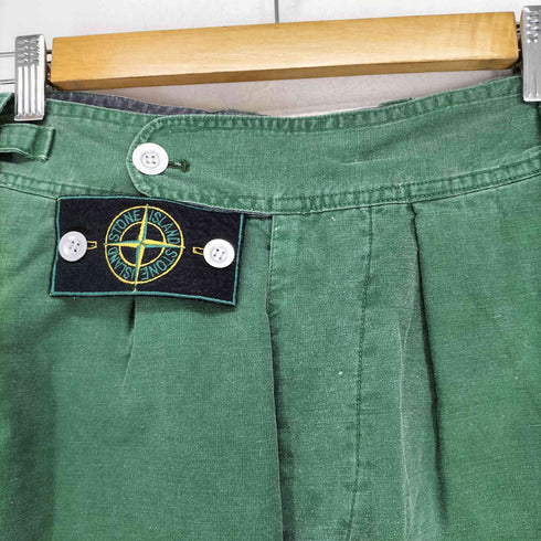 ストーンアイランド STONE ISLAND 80s マッシモオスティ期 Tela Stella 1タックトラウザーパンツ メンズ