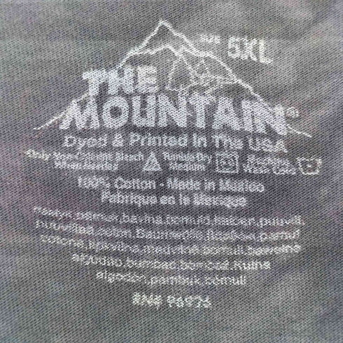ザマウンテン the mountain タイダイ柄 フロントプリント 死神 メンズ 5XL