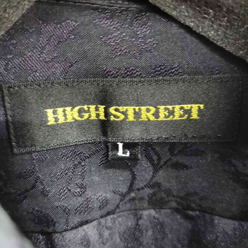 HIGH STREET ジャガード長袖シャツ メンズ import:L