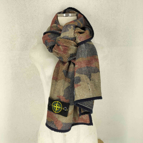 ストーンアイランド STONE ISLAND 12AW Camouflage Scarf 迷彩柄サーマルストール メンズ