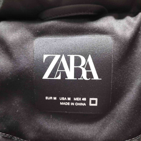 ザラ ZARA フーデッド 中綿 ジャケット メンズ import:M