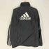 アディダス adidas CLIMA PROOF 裏地フリース パフォーマンスロゴ プリント サイドライン ストライプ ジップアップ ジャケット メンズ import:M