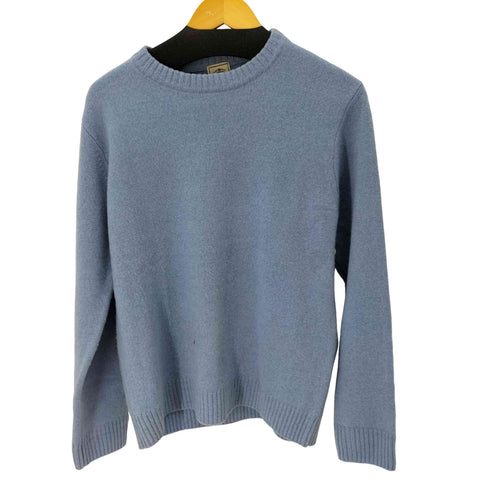 ジェイプレス J.PRESS カシミヤ混 ウールクルーネックニット メンズ M